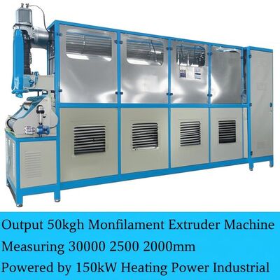 Mua Máy đùn sợi đơn 50kgh có kích thước 30000 x 2500 x 2000mm và được cung cấp bởi công suất gia nhiệt 150kw cho công nghiệp online manufacture